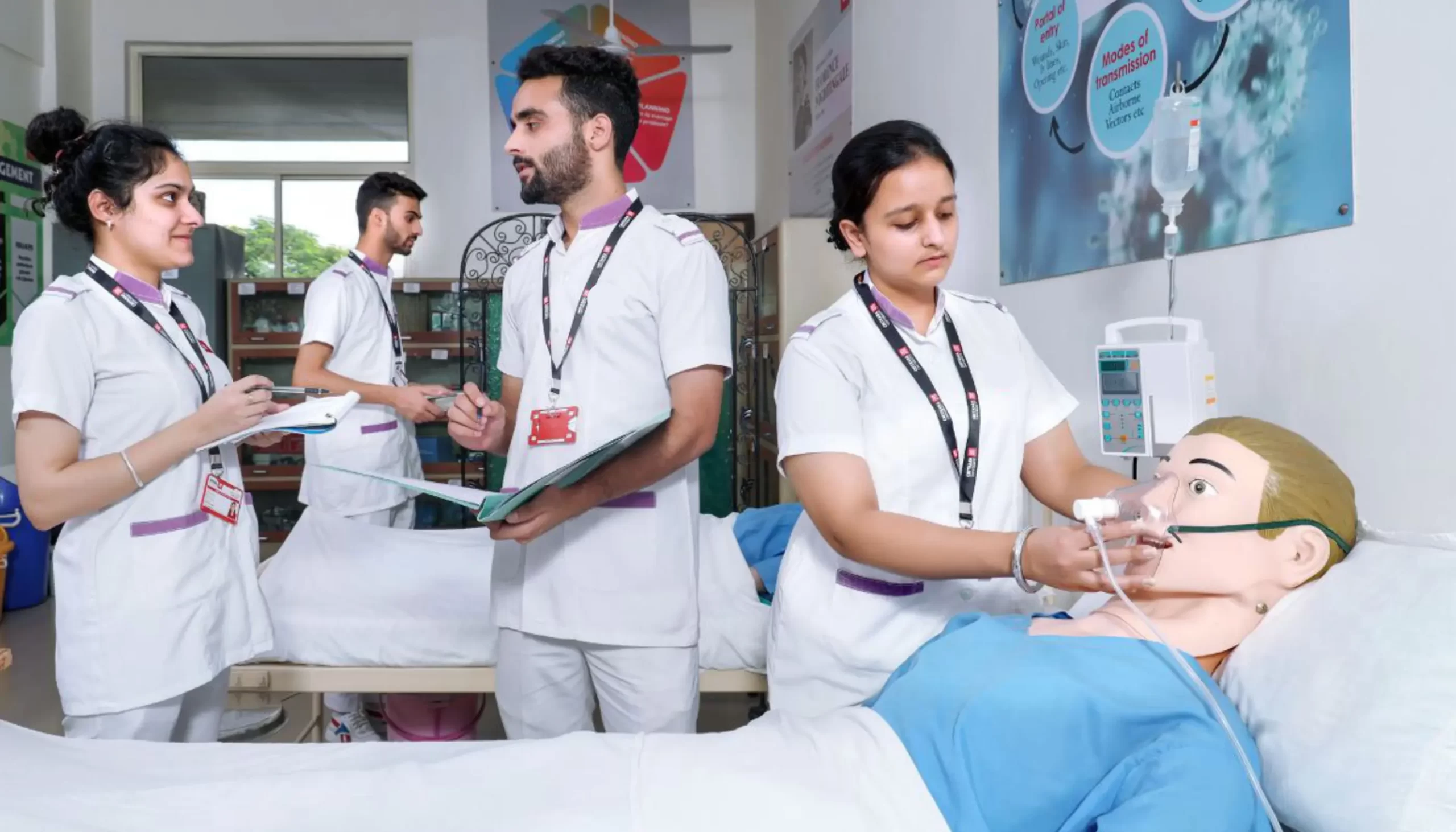 GNM Nursing students receiving clinical nursing training in Ranchi