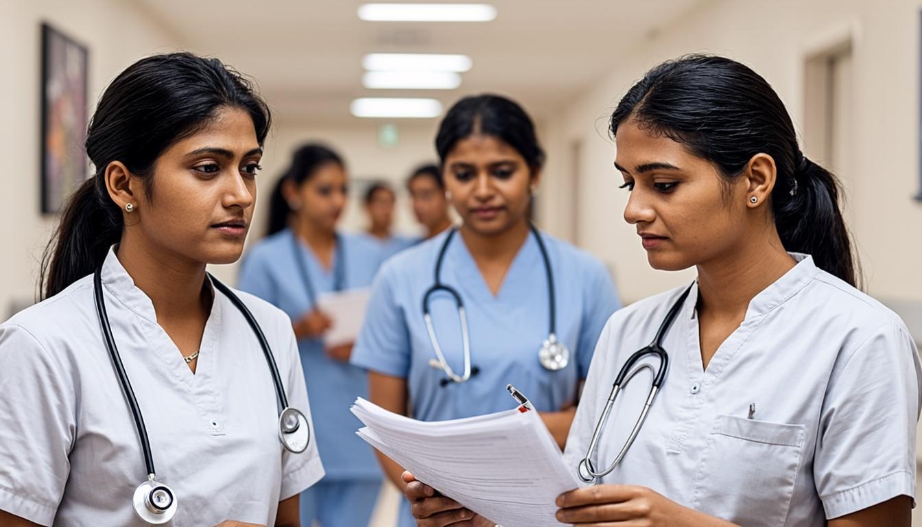 Post Basic BSc Nursing students receiving advanced clinical nursing education